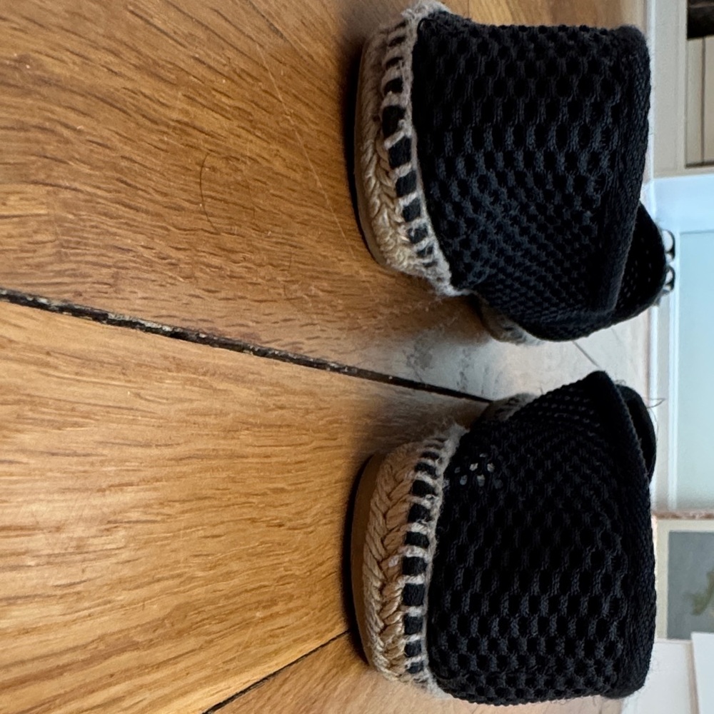 CHANEL Black Mesh Espadrilles - Picture 4 of 8